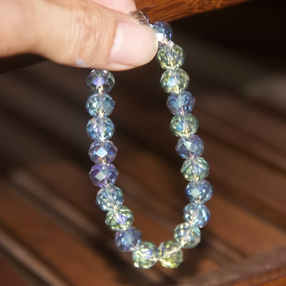 Bohemian Style Crystal Bracelet Multicolor Gemstone Bangle